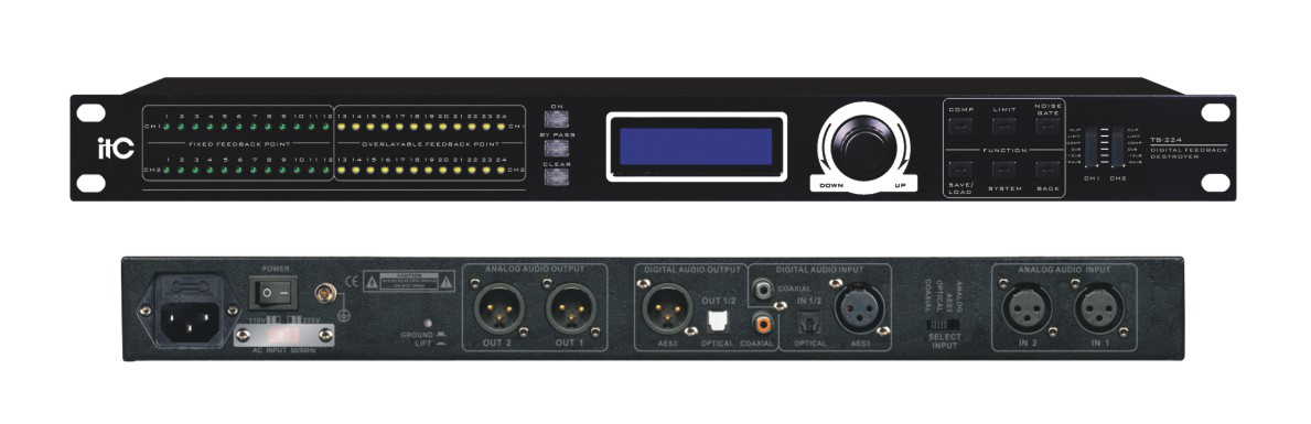 Звуковой процессор ITC TS-224  подавитель  акуст. обратной связи